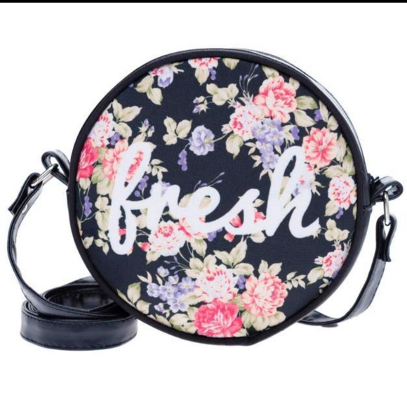 Handbags - Fresh Floral Print Round Crossbody